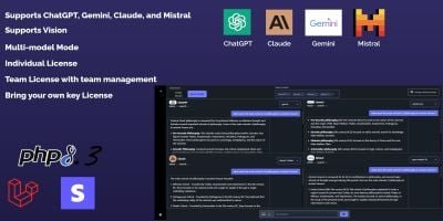 AI Chatbot SaaS - ChatGPT Gemini  Claude Mistral