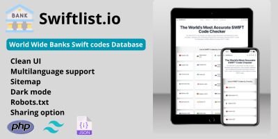 Swiftlist.io - Banks SWIFT Code Database Script