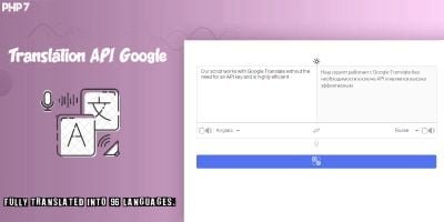 Translation API google - PHP Script