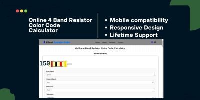 Online 4 Band Resistor Color Code Calculator