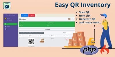 Easy QR Inventory PHP Script