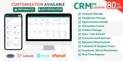 CRM PRO - All in One CRM in Laravel for cPanel