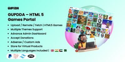 Arcade GUPDDA - Ultimate HTML5 Gaming Platform