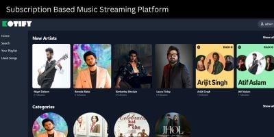Kotify Subscription Based Music Streaming