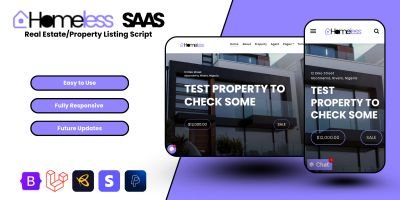 Homeless - Property Listing SAAS Script
