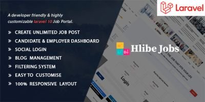 Hlibe Jobs - Laravel  Multilingual Job Portal
