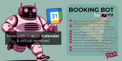 Zweb Booking Telegram Bot