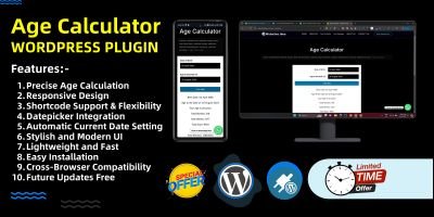 Age Calculator Accurate Responsive WP Plugin