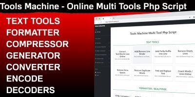 Tools Machine - Online Multi Tools Php Script