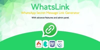 WhatsLink - Secret WhatsApp Message Link Generator