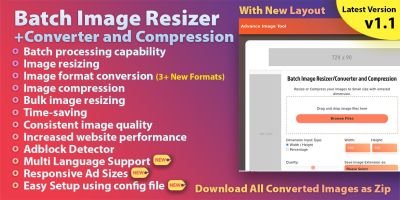 Batch Image Resizer Converter and Compression