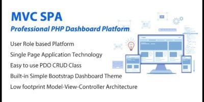 mvcSPA PHP Dashboard Platform