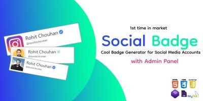 Social Badge - Social Media Badge Generator