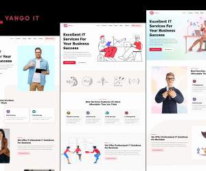 Yango - Technology IT Solutions, Software, Services Provider Company and Business WordPress Theme
